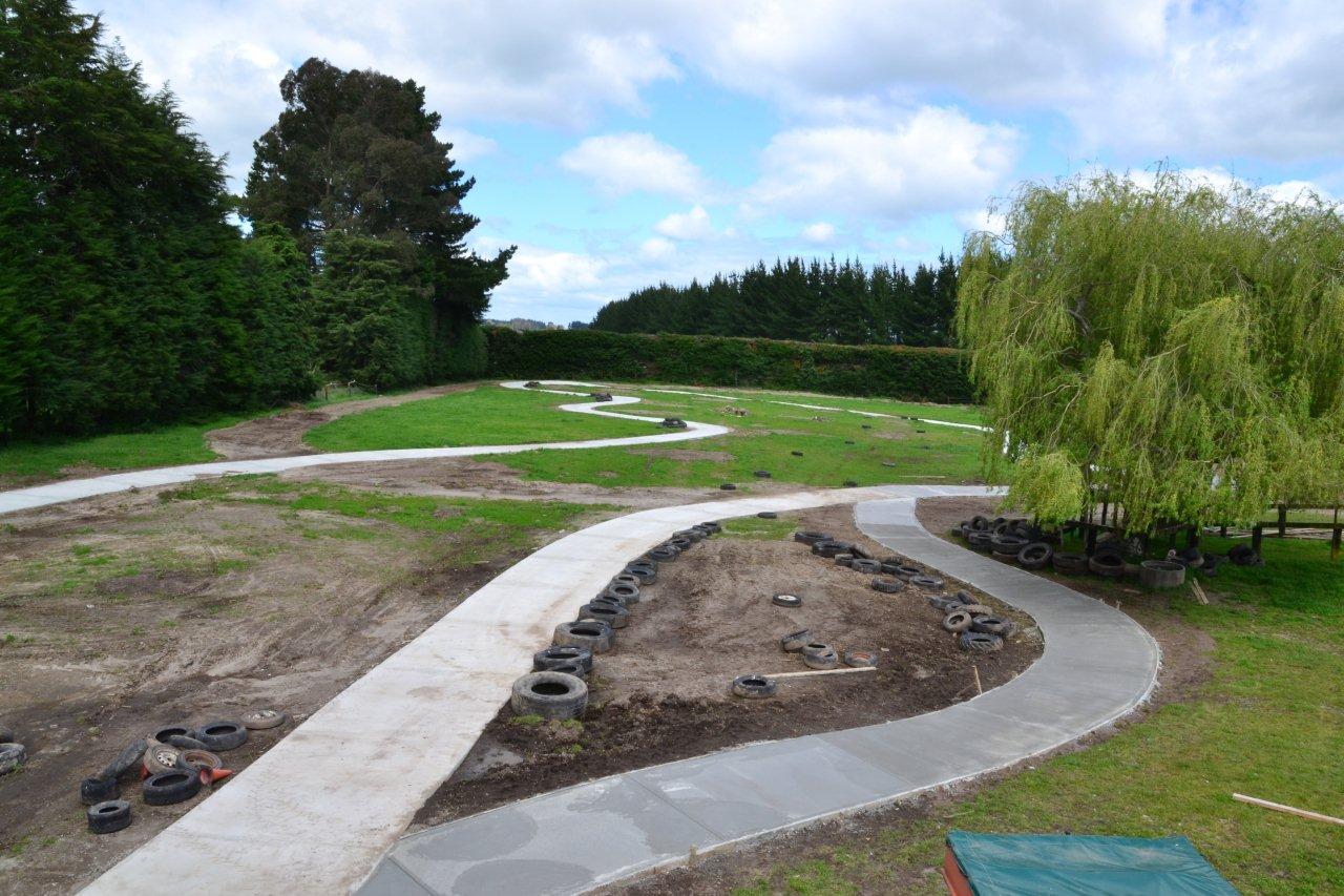 Go kart track ready for Kids Camp